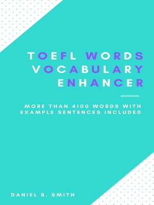 cover image of TOEFL Words--Vocabulary Enhancer